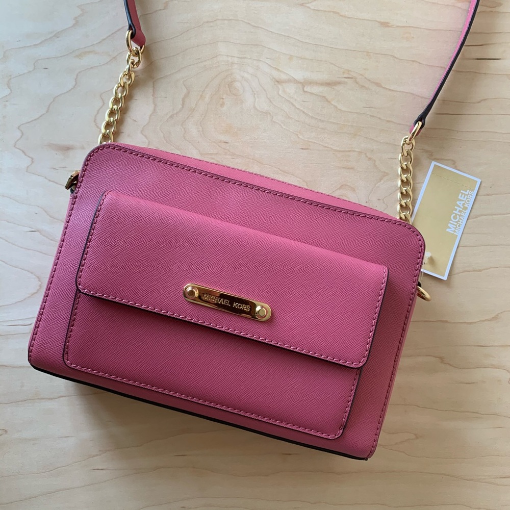 SALE❗️MICHAEL KORS GEORGIA Messenger Leather Bag